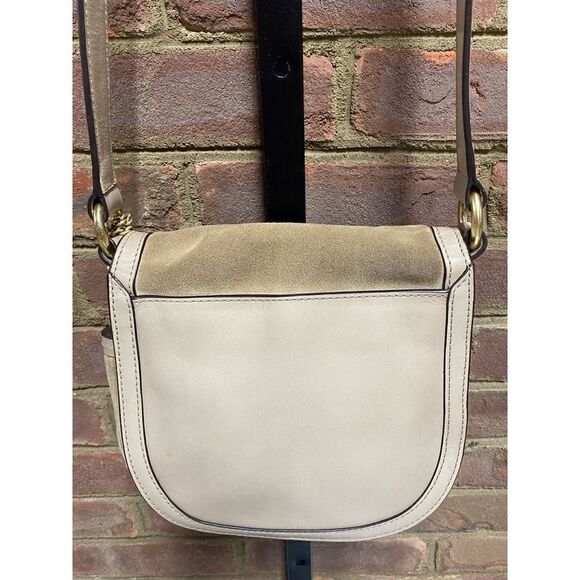 Michael Kors Dunn Suede Saddlebag Crossbody - Picture 3 of 10